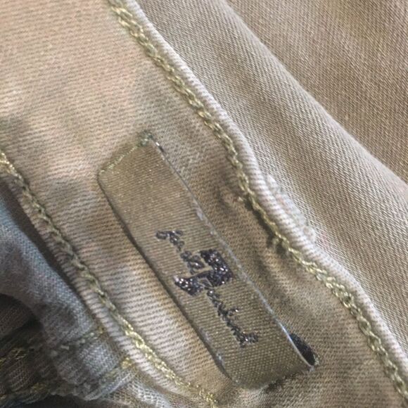 Seven for all mankind size 29 green stretch jeans - Picture 6 of 6